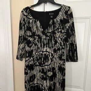 Women's Dress (Brand: New Directions) Black & Tan Small 3/4 Length Sleeves